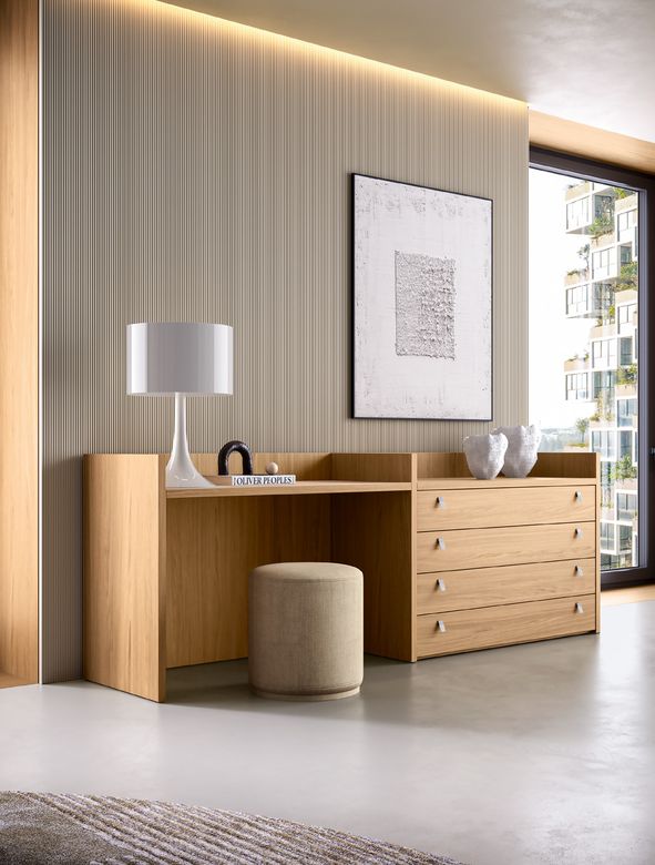 Custom wardrobe — Desk and dresser