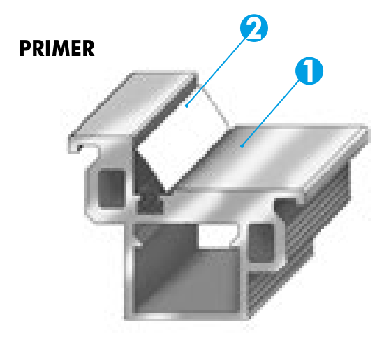 GD Dorigo ES30 Invisible aluminium doorframe profile, primer finish