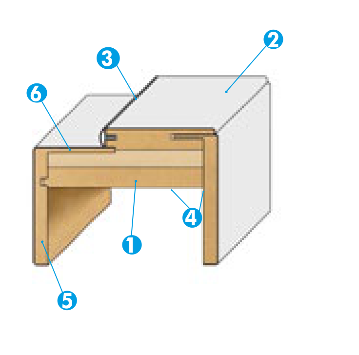 GD Dorigo S40 pull-type flush jamb section