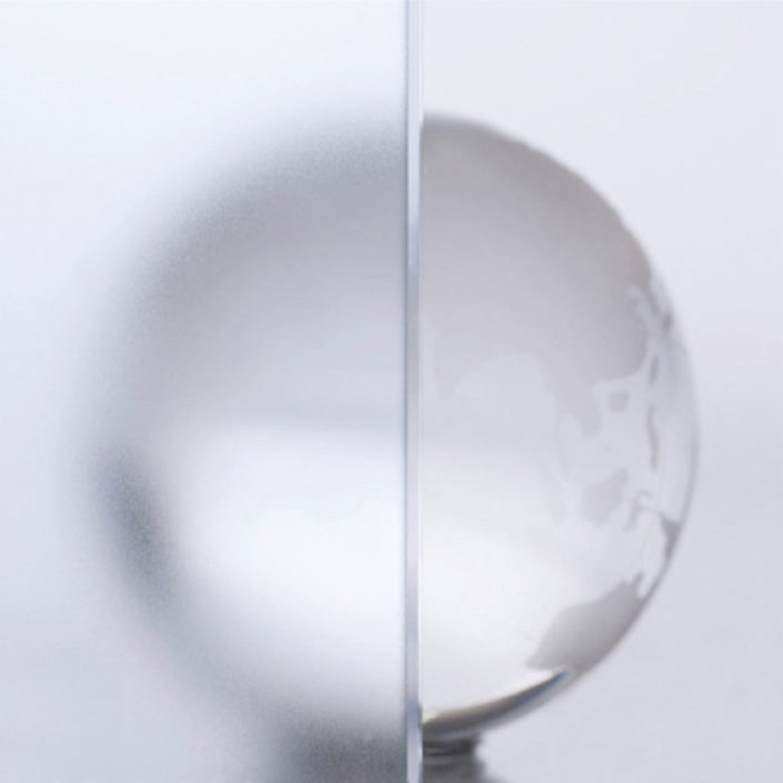 Satin White Extra-clear opaque glass