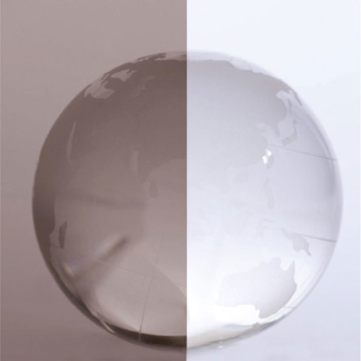 Transparent Bronze shiny glass