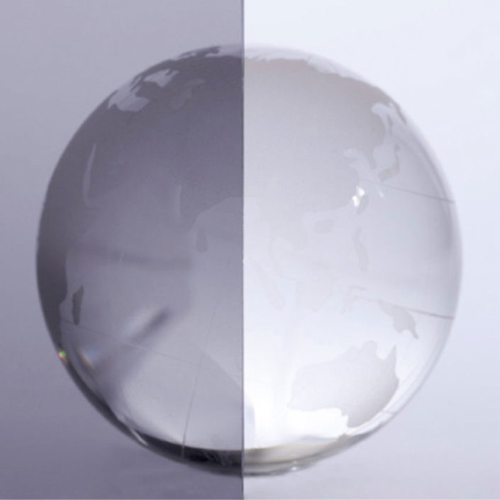 Transparent Grey shiny glass
