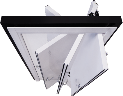 Three hardware variants for three jambs