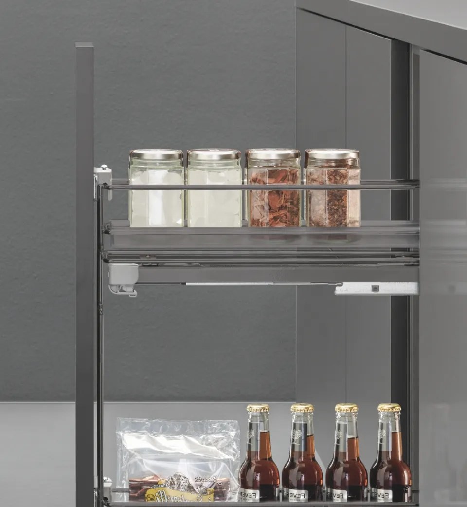 Wire pull-out with trays — catalog photo