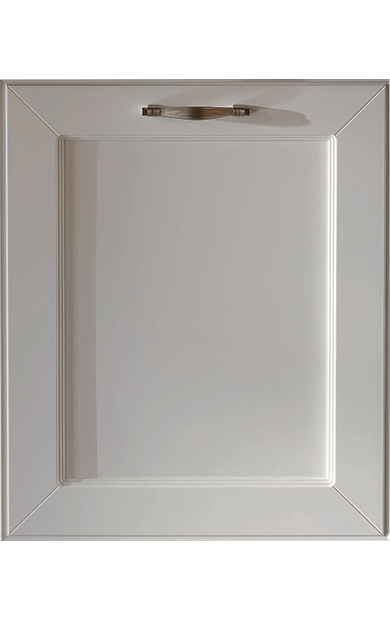 Chamfer-Framed Lacquer door detail