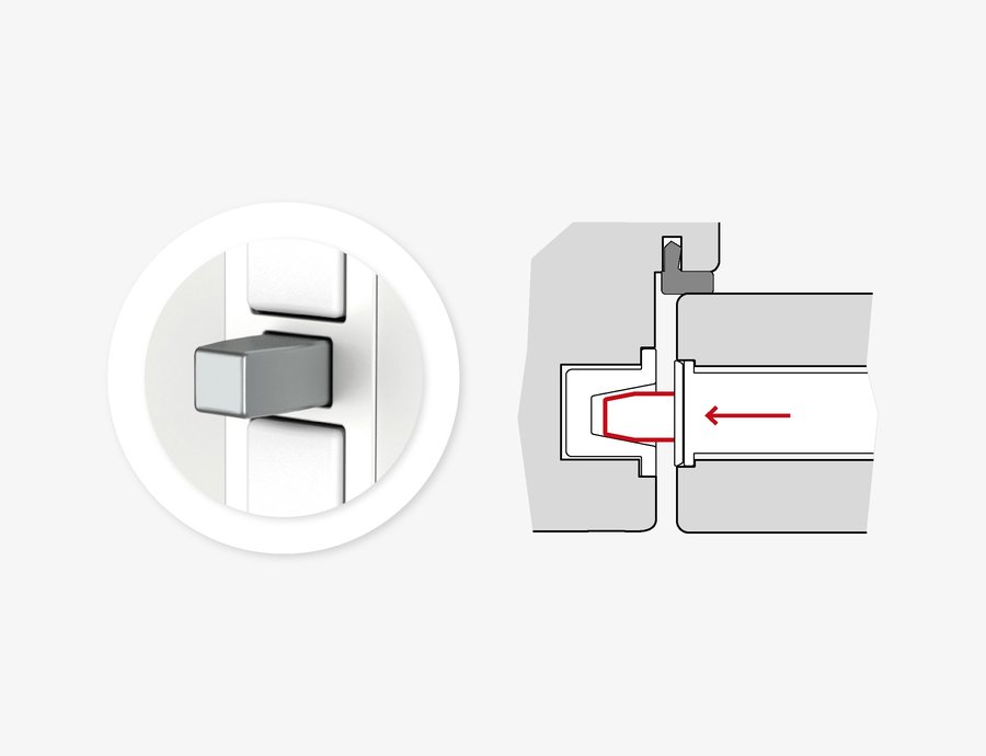 Magnetic door catcher with lock