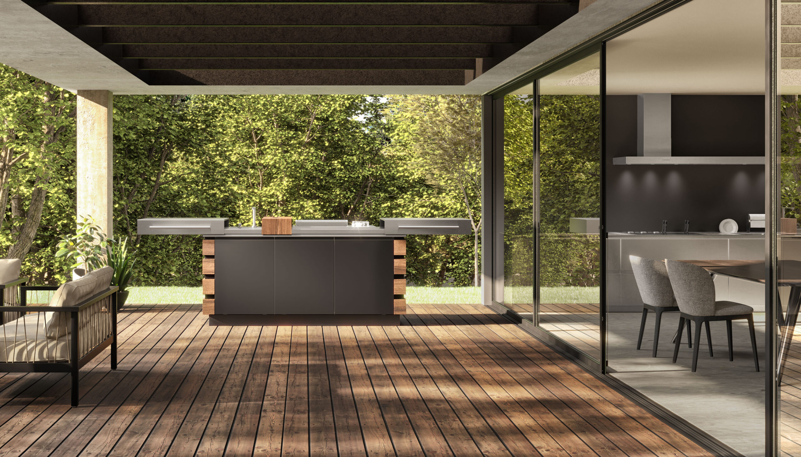 Sliding Kitchen outdoor cucina