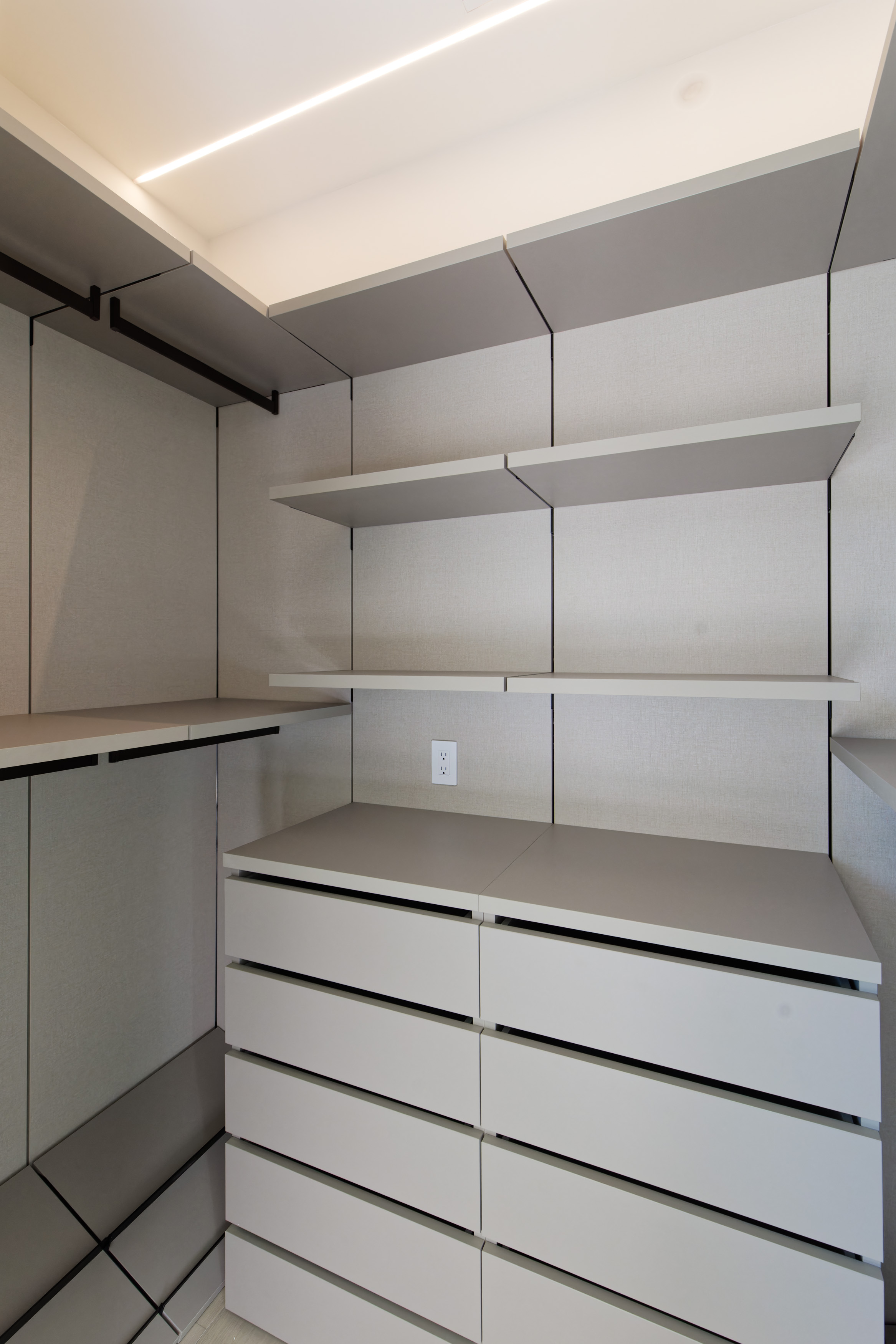 Primary suite with sliding glass