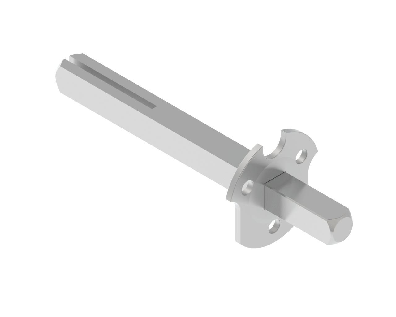 Zink square spindle for entry door system – VIS system