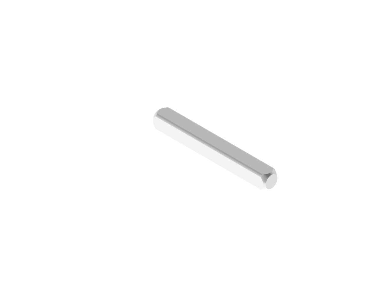 Zink square spindle for pull handles sliding system